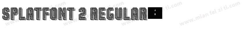 Splatfont 2 Regular字体转换